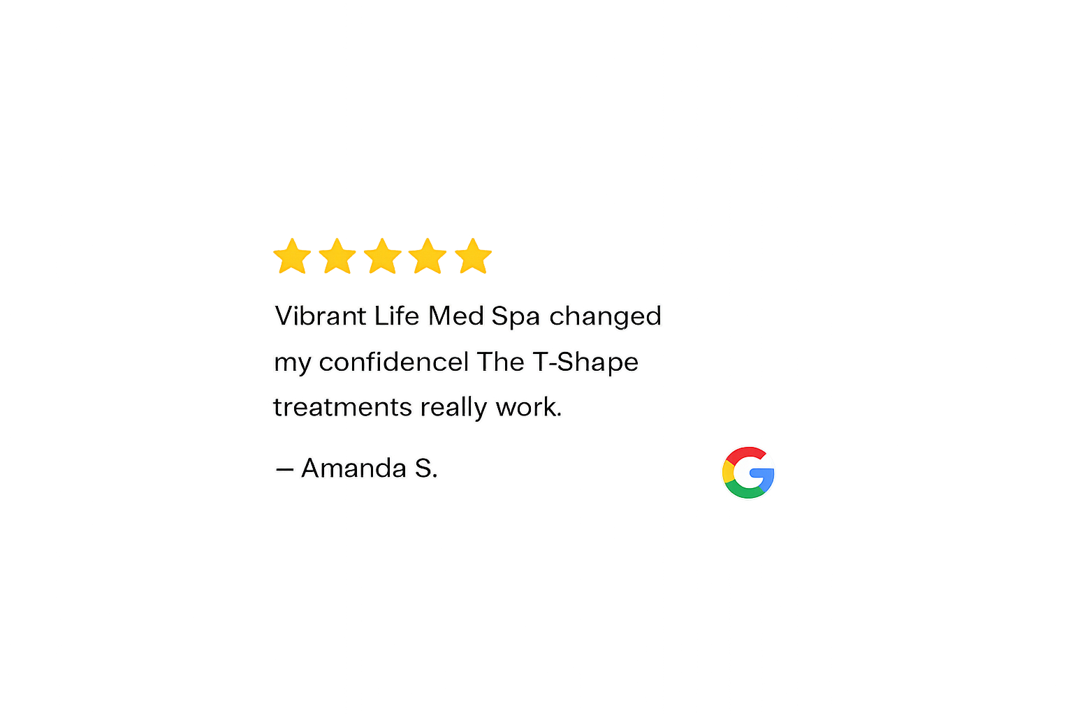 Google review from Amanda S.